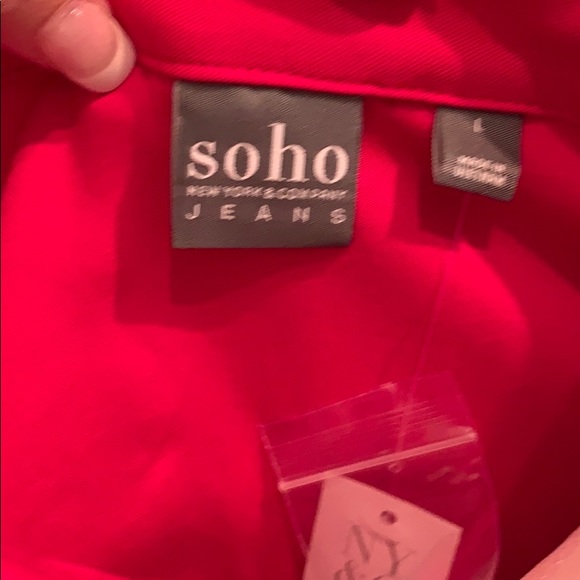 💕NWT - 🌺Hot Pink Button Down - Picture 7 of 7